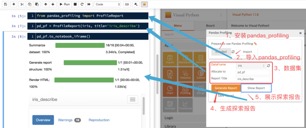 Jupyter Notebook又一利器Visual Python 拯救不想写代码