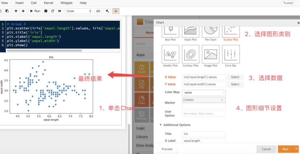 Jupyter Notebook又一利器Visual Python 拯救不想写代码