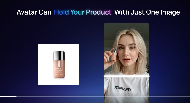 Topview AI推全球首个支持生成手拿产品的数字人Product Avatar