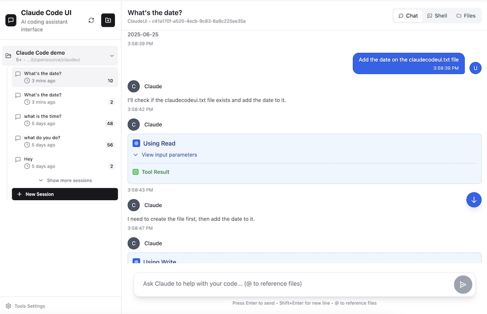 Claude Code Ui 一个为 Claude Code 和 Cursor Cli 设计的可视化