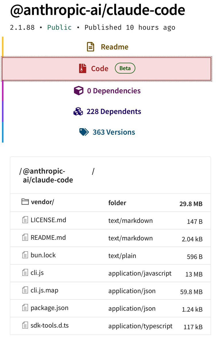Claude Code 泄露了全部源码 Claude Code 泄露了全部源码