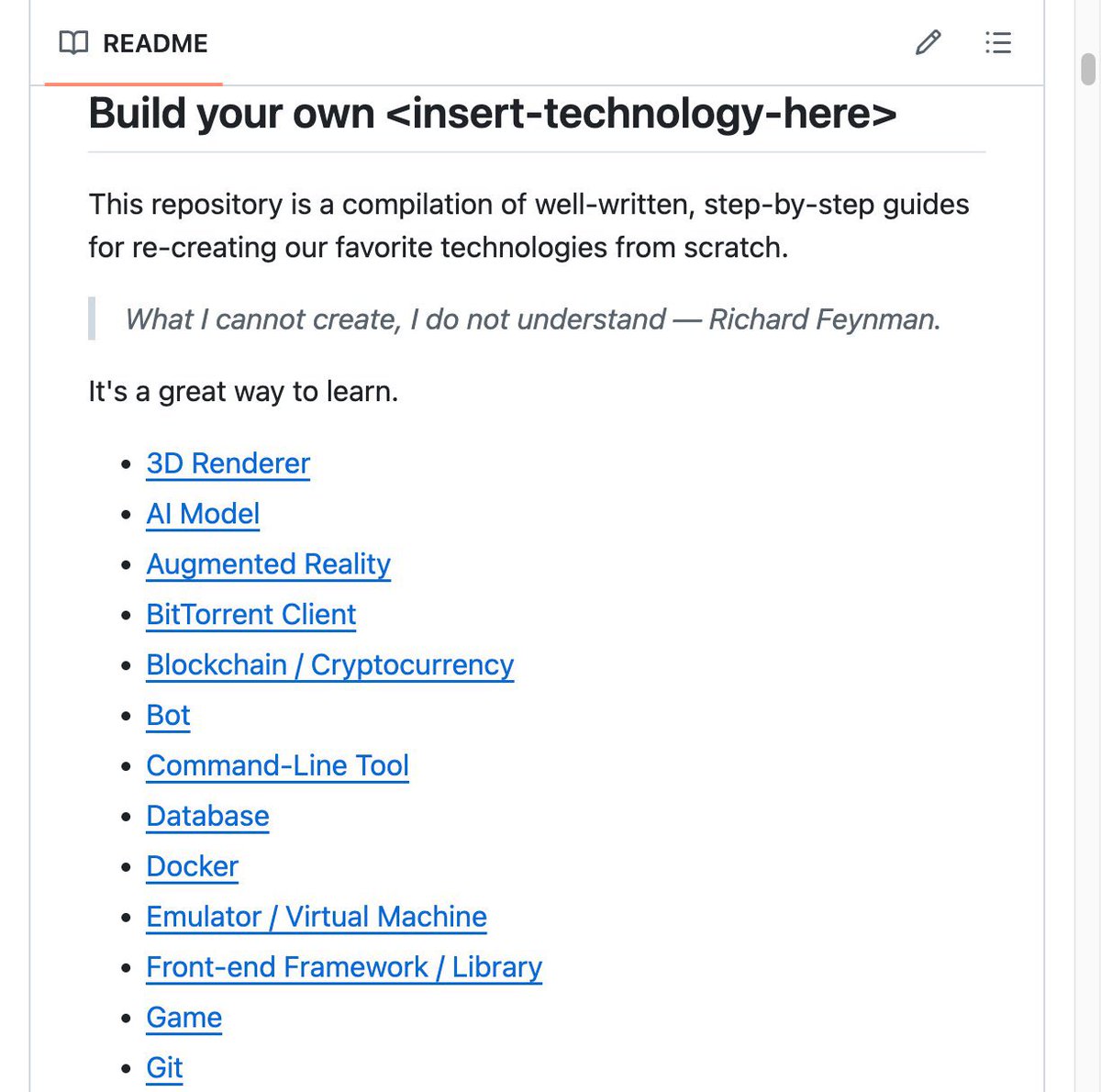 封神之作!github 489k点赞!一个手把手教你造轮子的项目! 封神之作!github 489k点赞!一个手把手教你造轮子的项目!