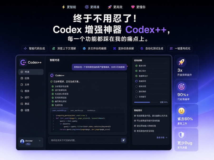 用到爽!这一codex增强神器居然还有很多人不知道?短时间狂砍27.5k Star 用到爽!这一codex增强神器居然还有很多人不知道?短时间狂砍27.5k Star