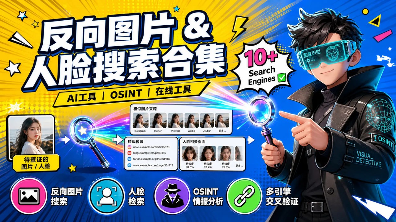 反向图片搜索 & 人脸搜索工具合集 反向图片搜索 & 人脸搜索工具合集