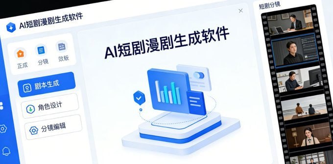 Ai短剧漫剧生成软件 Ai短剧漫剧生成软件